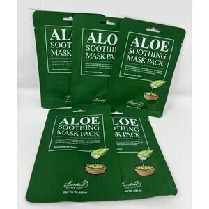 5X Benton Aloe Soothing Mask Pack • 23g.each F136